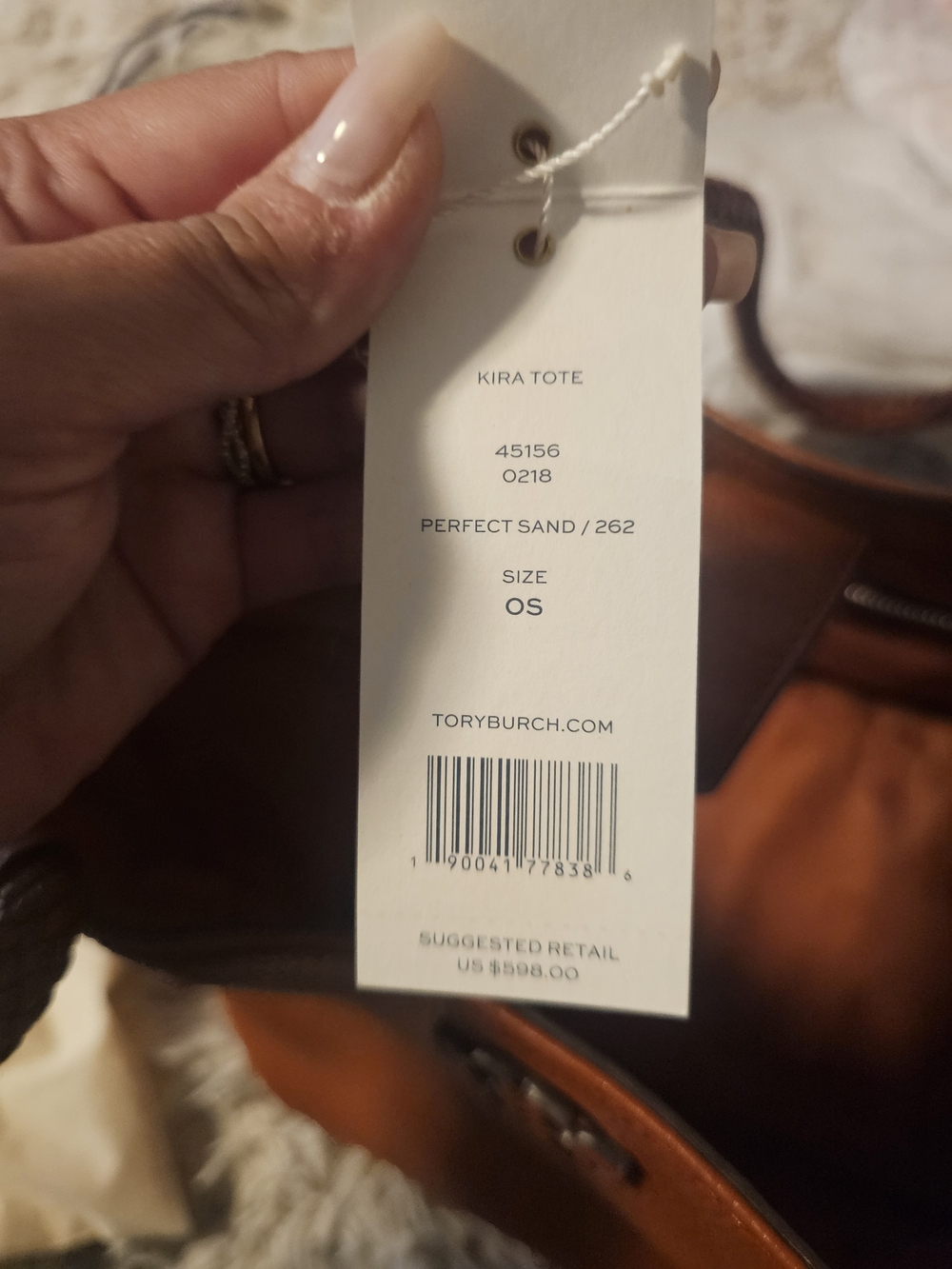 Tory Burch Tan Leather Tote Bag - Picture 5 of 7